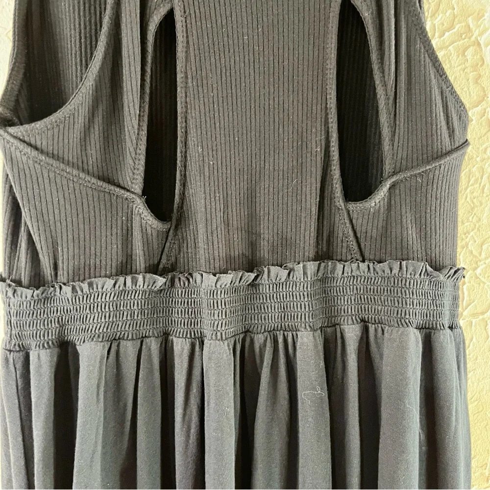 Anthropologie Daily Practice Jump High Cut Out Dress in Black - Picture 9 of 12